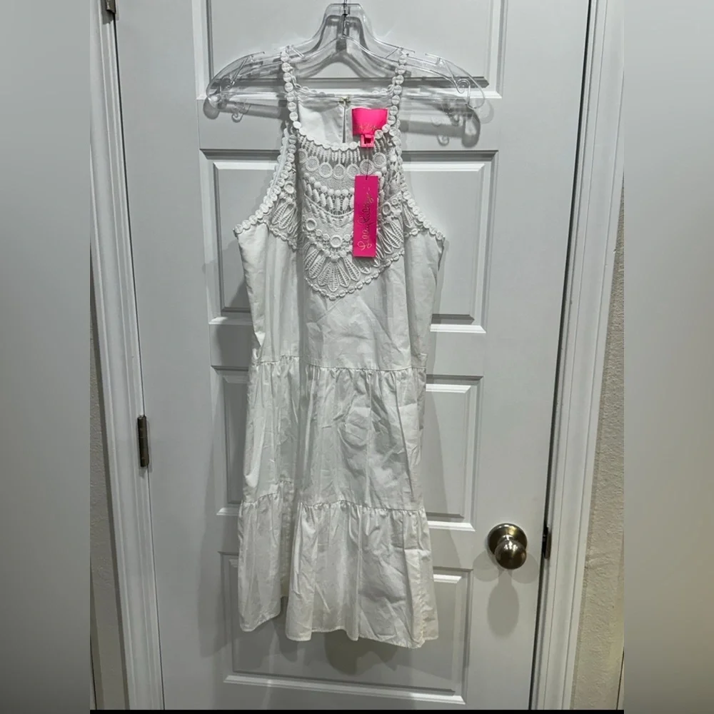 Lilly Pulitzer Britt Cotton Halter Dress NEW Size Small - Picture 4 of 8